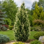 Chamaecyparis Lawsoniana "White Spot" la ghiveci