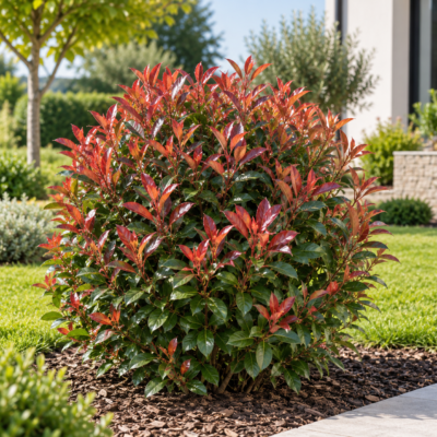 Photinia Little Red Robin la ghiveci