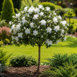Azalea japonica albă tip copăcel la ghiveci