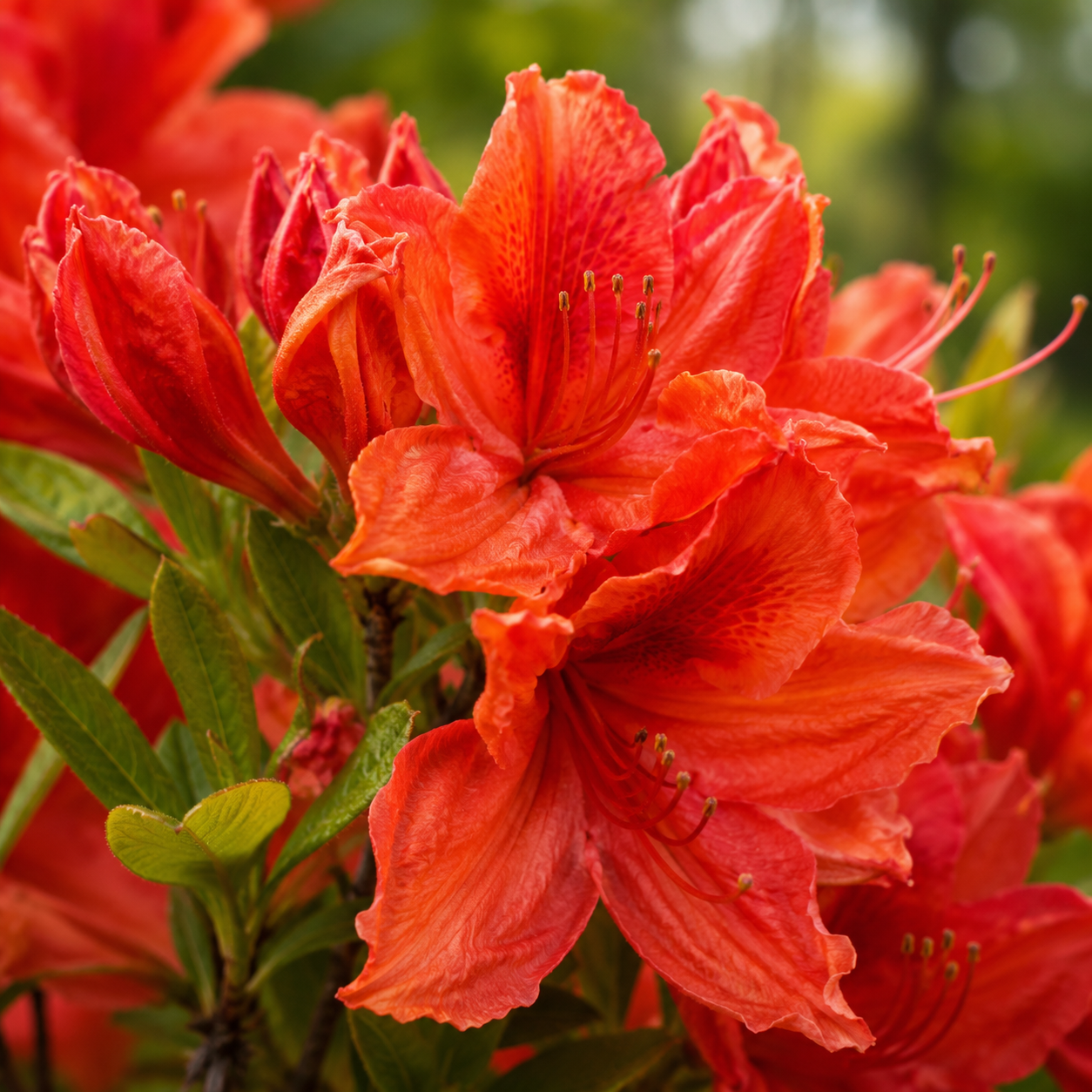 azalea-mollis-hotspur-rosso-arancio Azalea Mollis ”Hotspur Rosso Arancio” la ghiveci - imagine 1