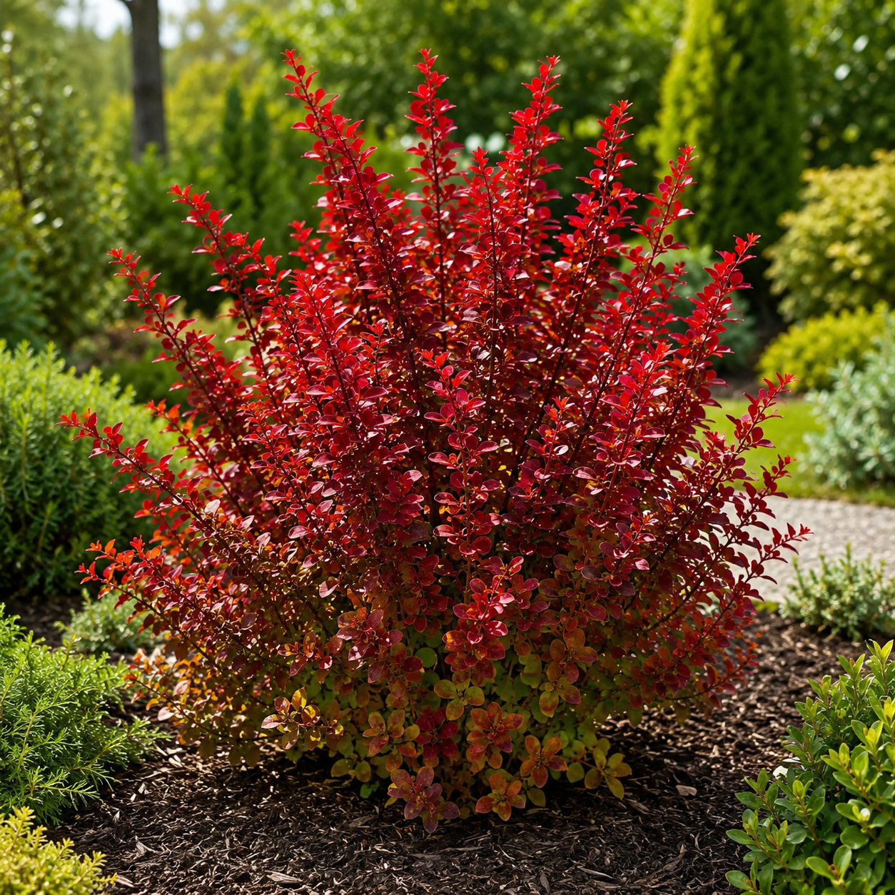 berberis-thunbergii-dragon-flame Berberis thunbergii Dragon Flame la ghiveci - imagine 1