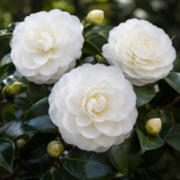 Camellia Japonica Albă