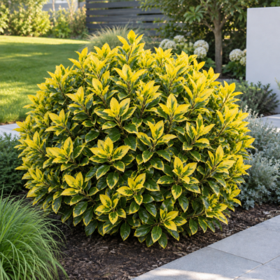 Euonymus japonicus 'Ovatus Aureus' la ghiveci