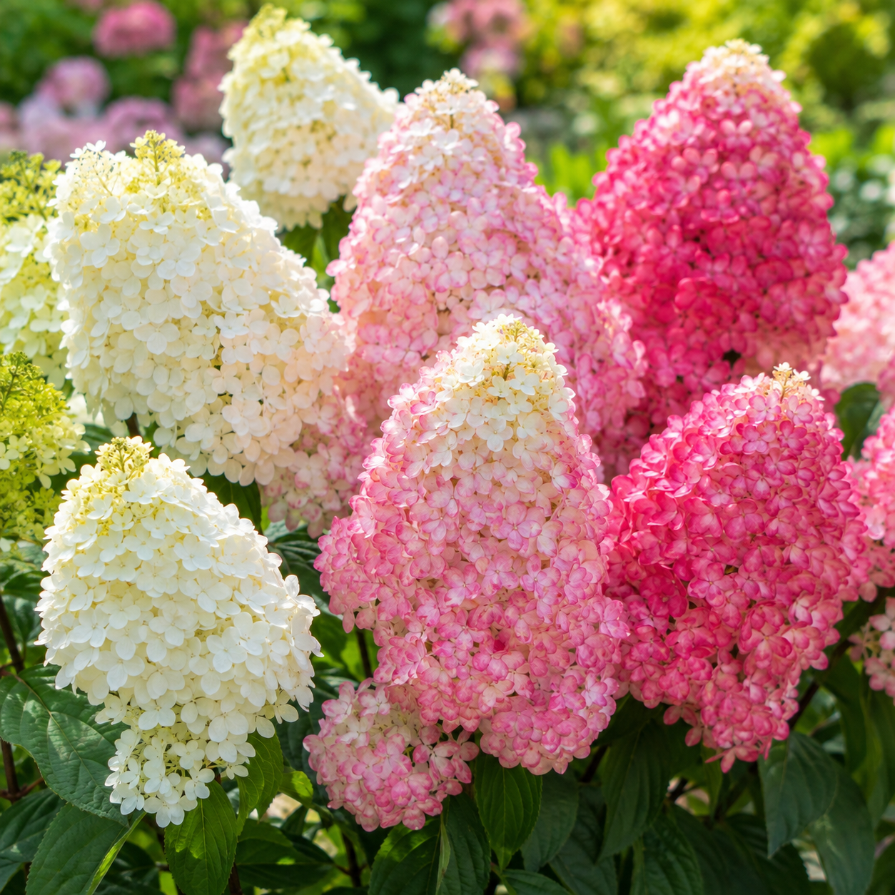 hydrangea-paniculata-pinkachu Hortensia - Hydrangea paniculata ”Pinkachu” la ghiveci - imagine 1