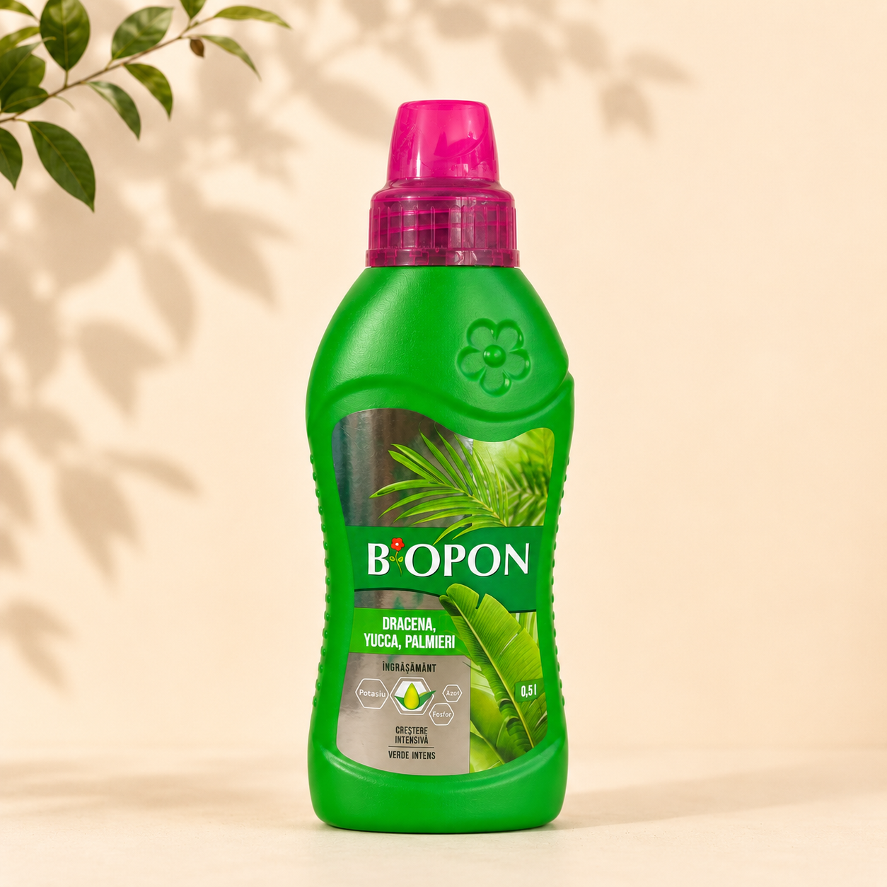 ingrasamant-lichid-biopon-pentru-dracena-yucca-palmier Îngrășământ lichid Biopon pentru Dracena, Yucca și Palmieri – 0,5 L - imagine 1