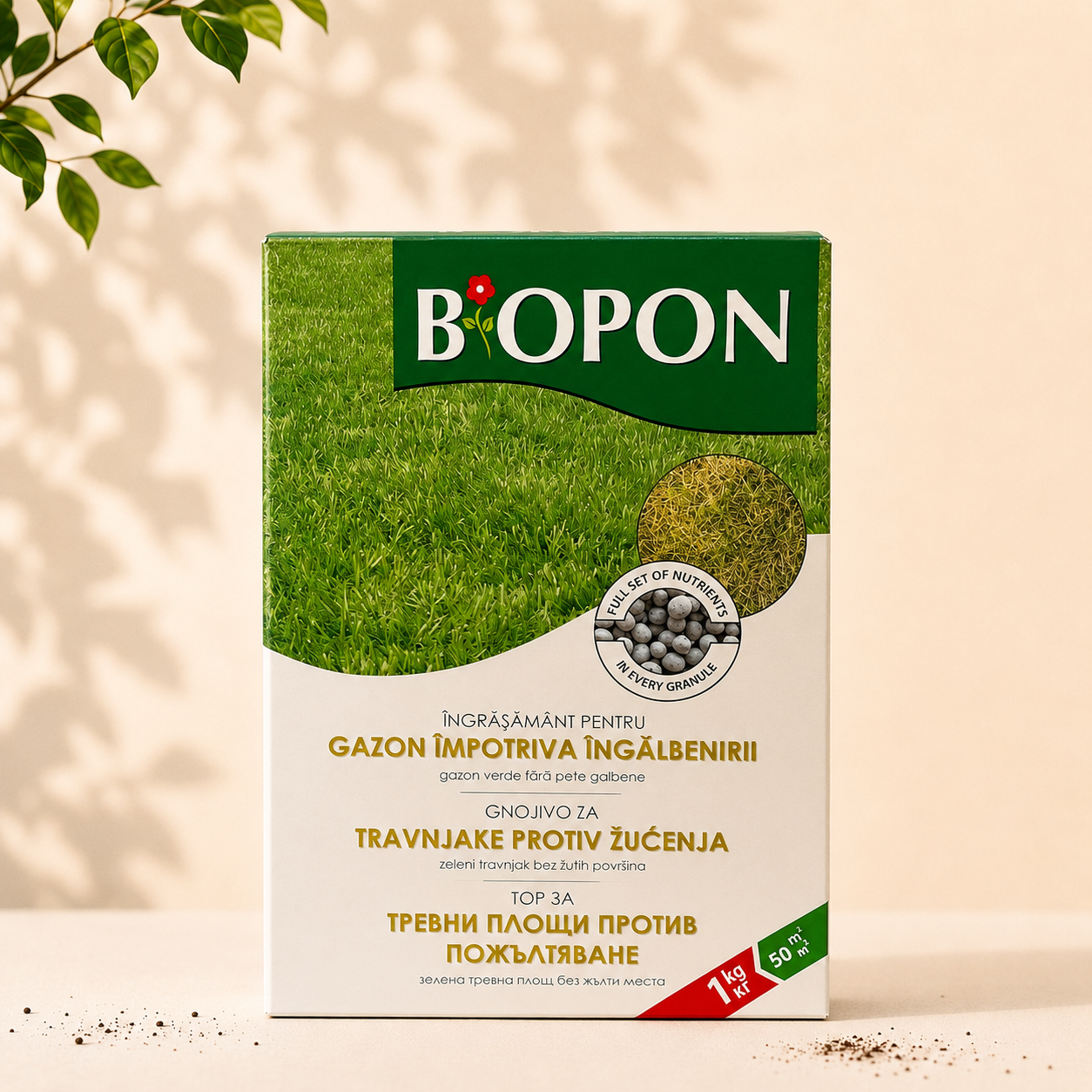 ingrasamant-pentru-gazon-impotriva-ingalbenirii-biopon-1kg Îngrășământ pentru gazon împotriva îngălbenirii Biopon -1 kg - imagine 1