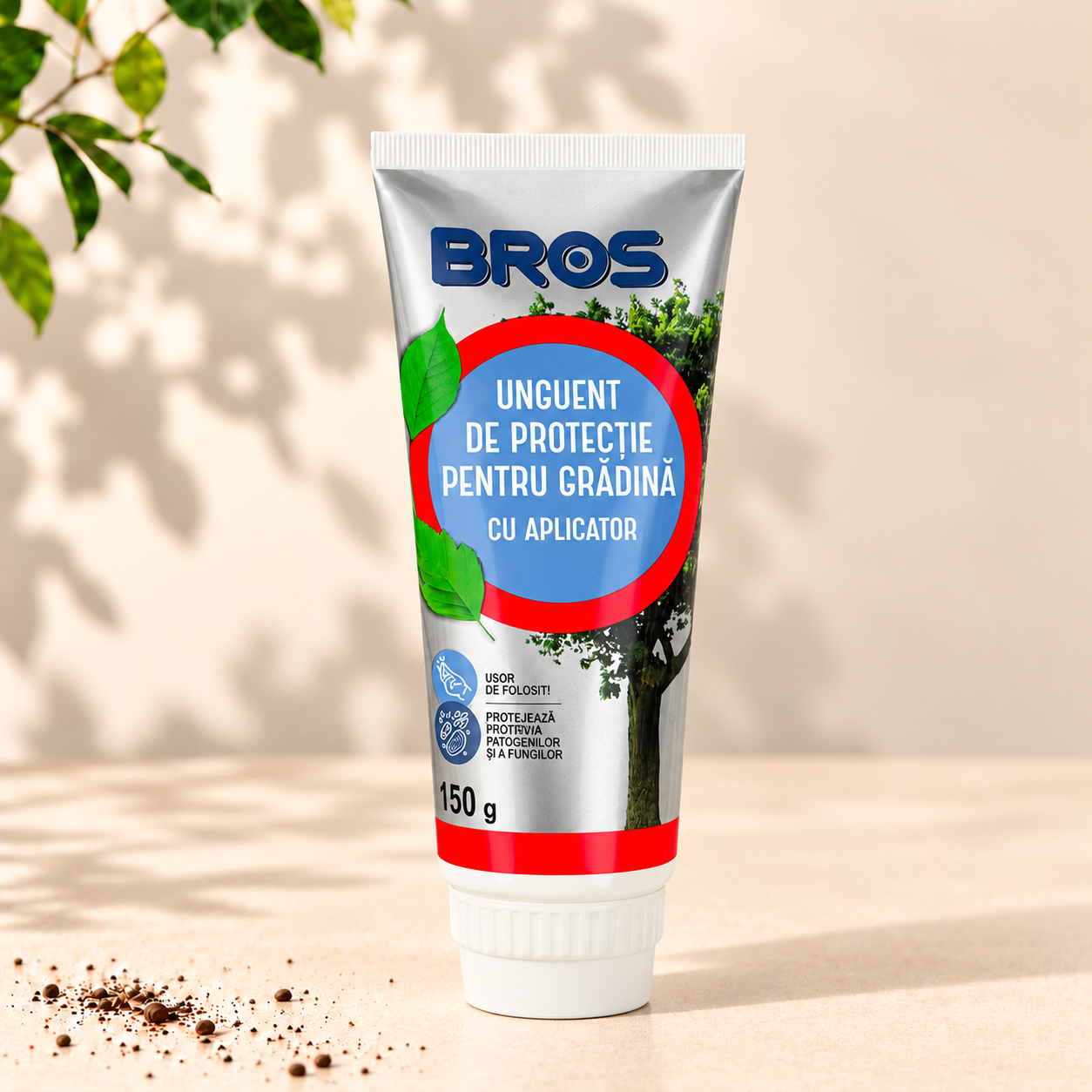 unguent-tratament-pentru-pomi-bros Unguent de Protecție pentru Grădină BROS cu aplicator – 150 g - imagine 1